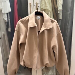 Zara Tan Bomber Jacket